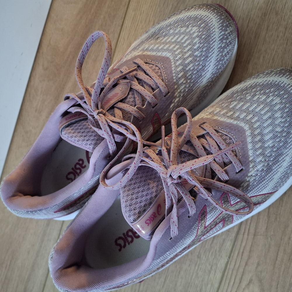 ASICS Women's Athletic Shoes - Light Pink and Gray